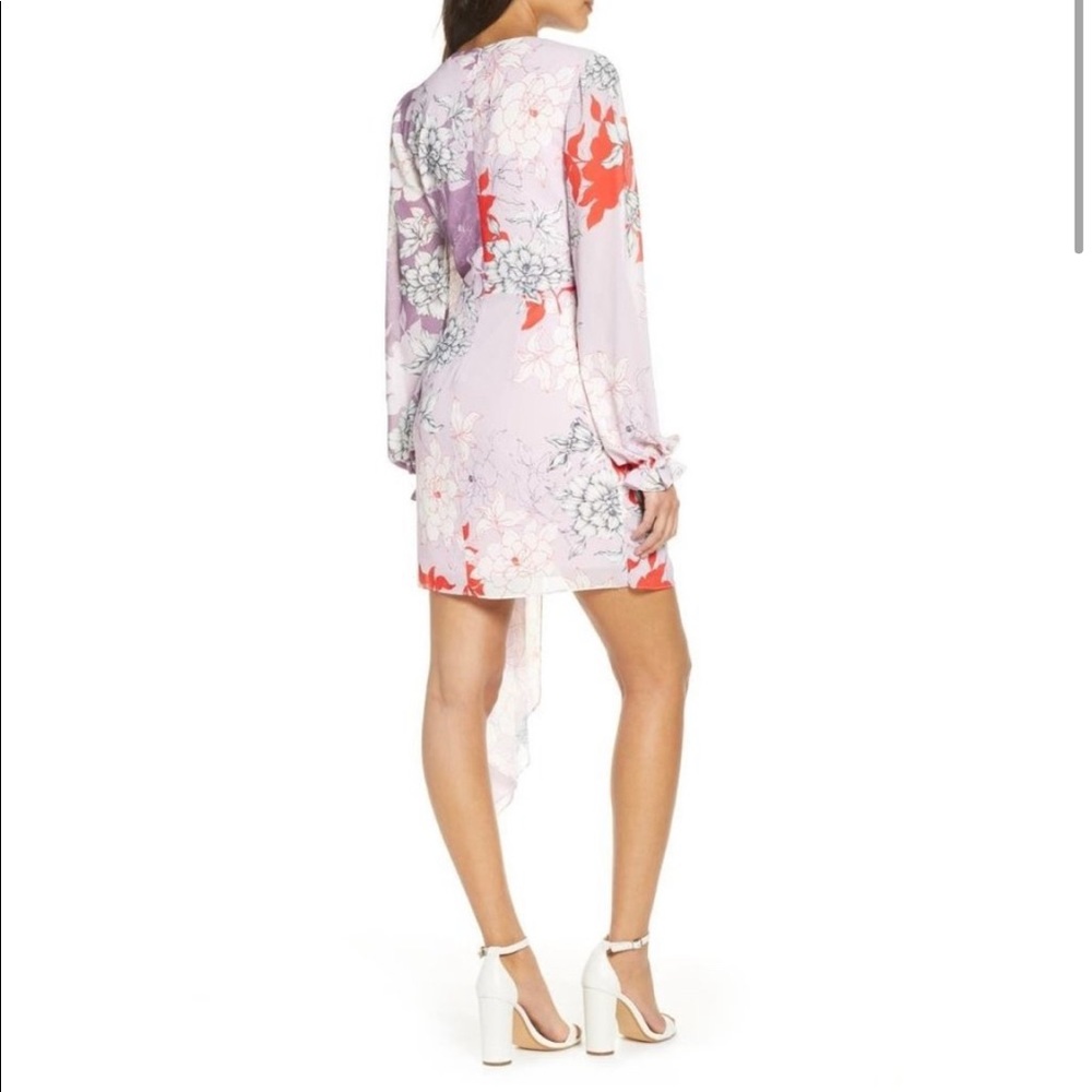 BELLE BADGLEY MISCHKA Renee Combo Printed Floral Cocktail Dress. NWT! - Picture 4 of 8